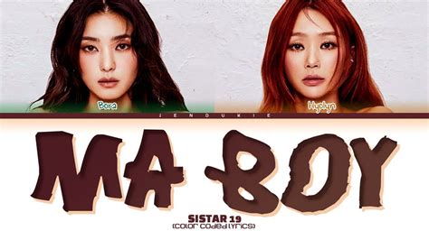 ma boy lyrics|ma boy kpop.